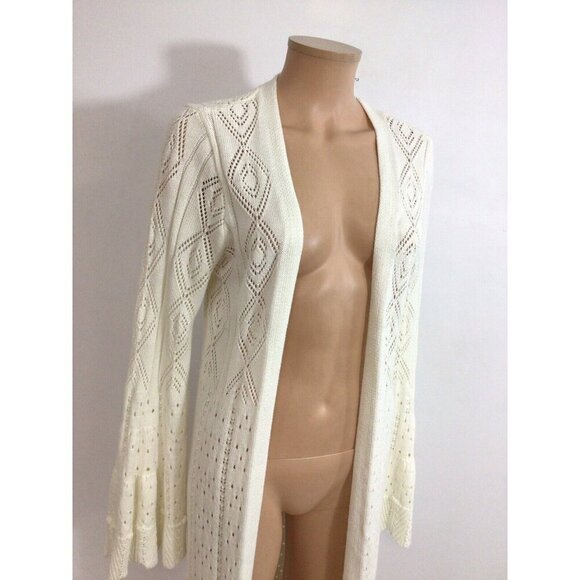 Venus Long Cardigan Sweater Boho Womens Small - Picture 2 of 9